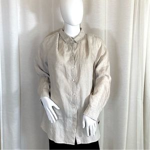 J. Jill Linen Button Up - Large